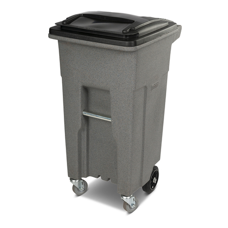 Toter 32 gal Trash Can, Graystone ACC32